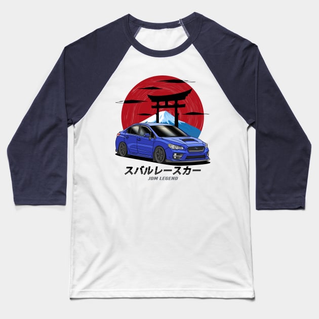 JDM Subie Impreza  WRX STi Evoeye 2015 Baseball T-Shirt by Guyvit